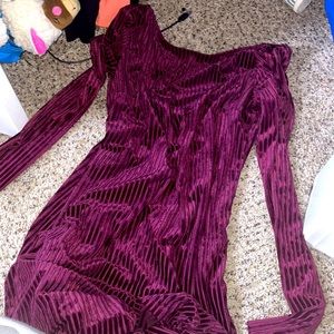 Wine colored dress worn once good condition
